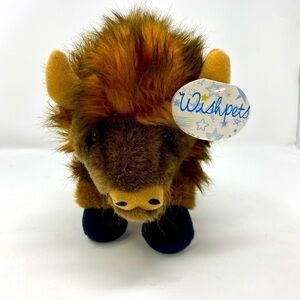 Wishpets Buff The Buffalo 2001 Realistic Plush W/ Tags 8” x 10”